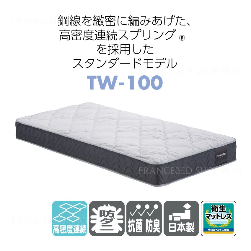 【送料・開梱設置 無料】マットレス付 カティルKA-03C LG セミダブルサイズ